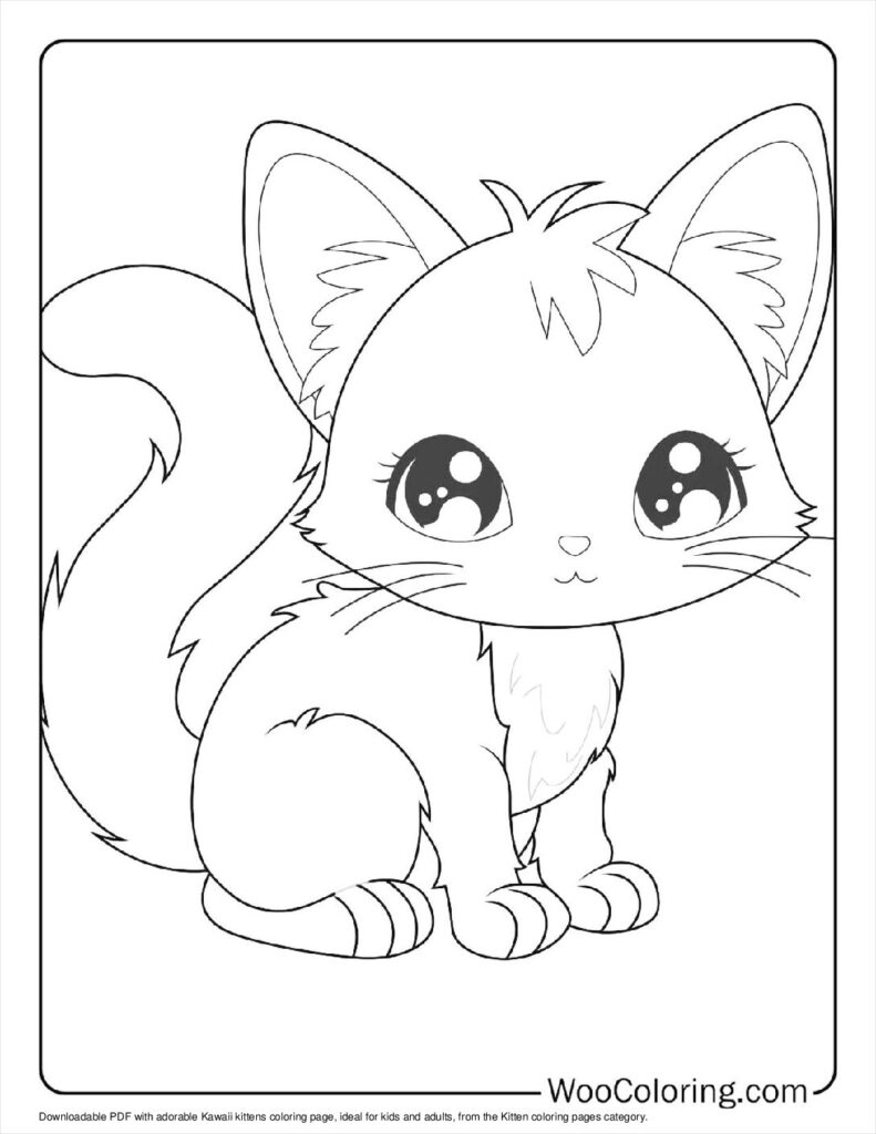 100  Kitten coloring pages  Free PDF To Print  - 74