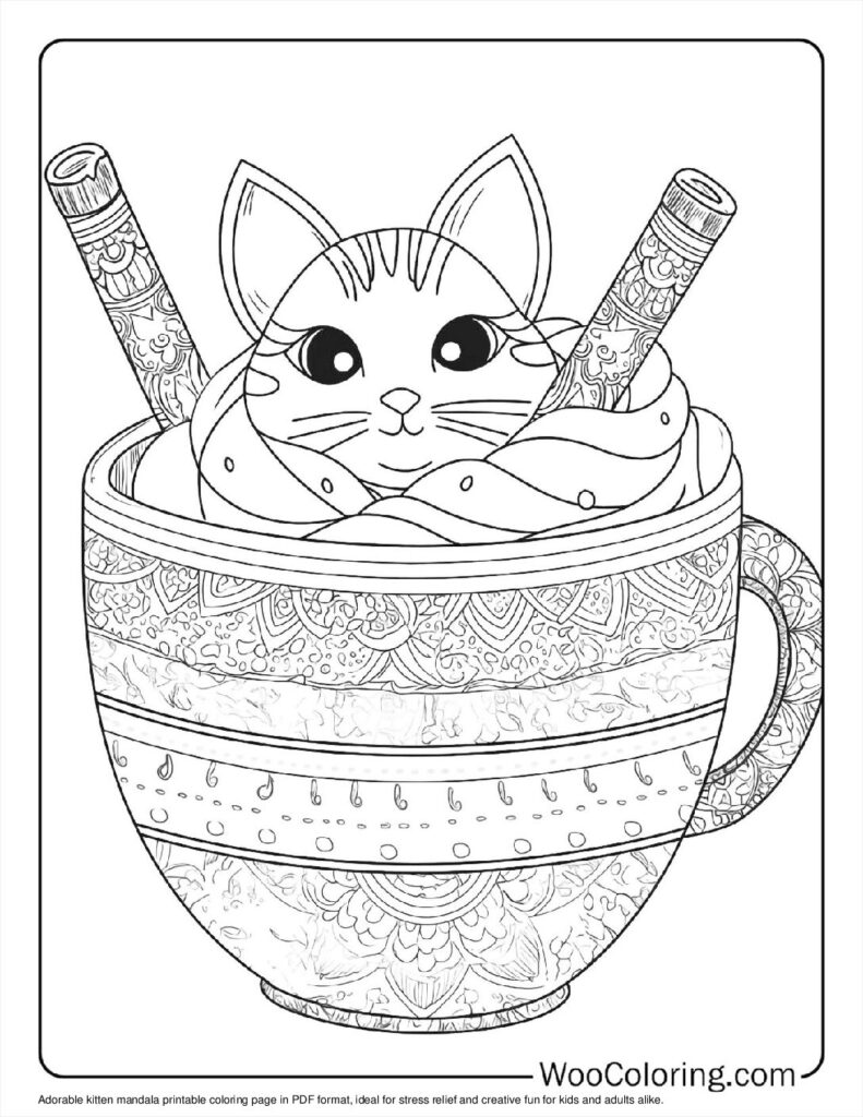 Cute Kitten Mandala