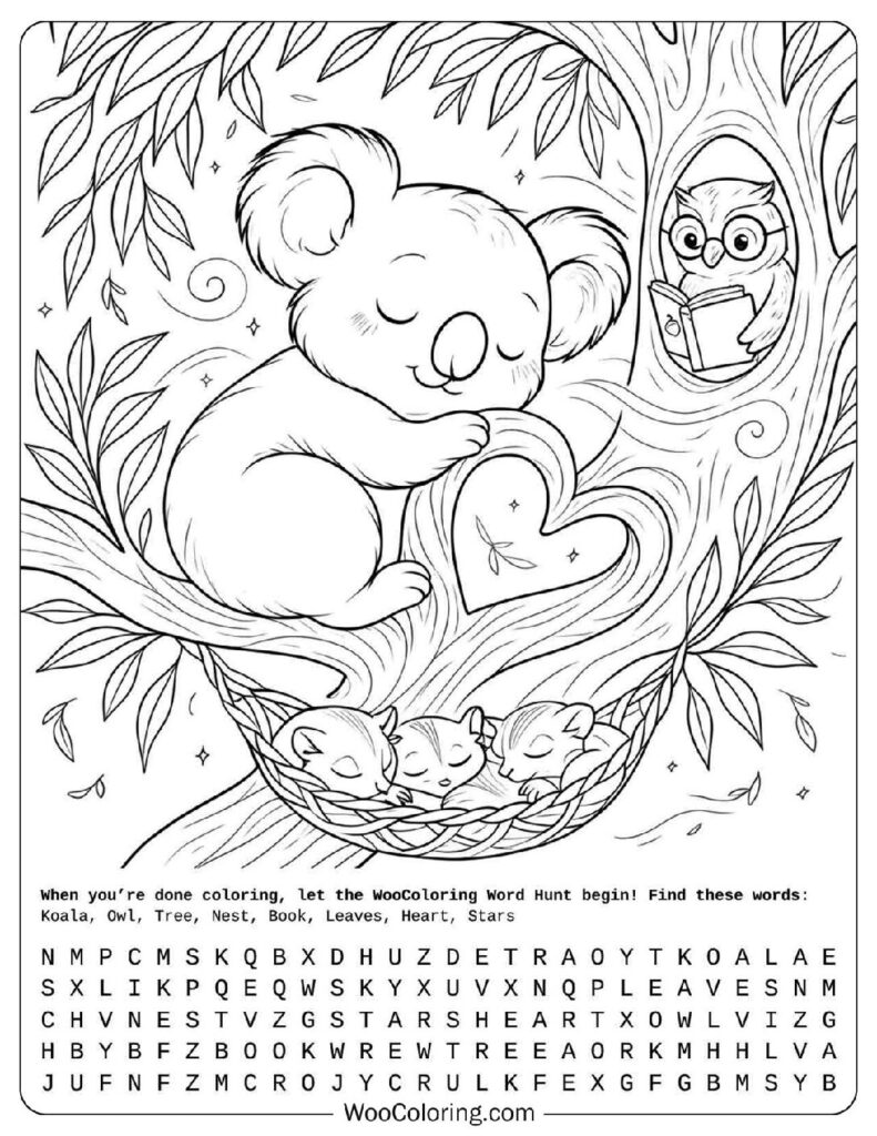20 Cute Animals Coloring Pages  Free PDF To Print  - 81