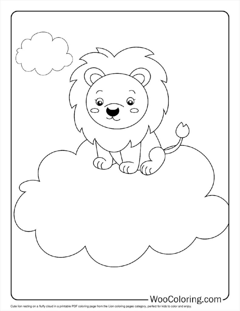 100 Lion coloring pages Free PDF To Print - 99