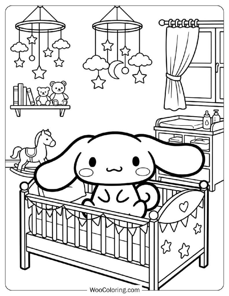 Cute Nursery Room with Pastel Walls and Gentle Decor