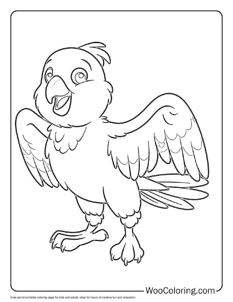 100  Parrot coloring pages  Free PDF To Print  - 31