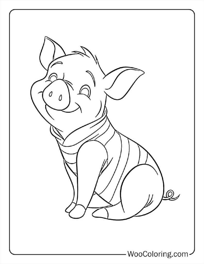 Cute Piglet's Big Day