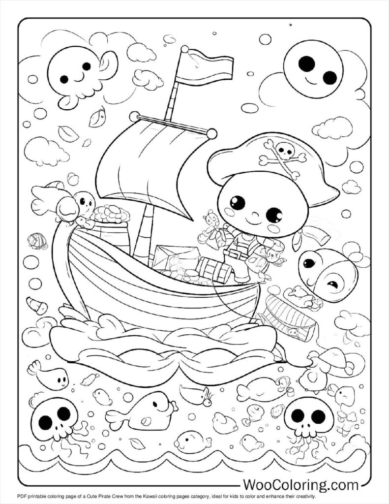 100  Kawaii coloring pages  Free PDF To Print  - 94