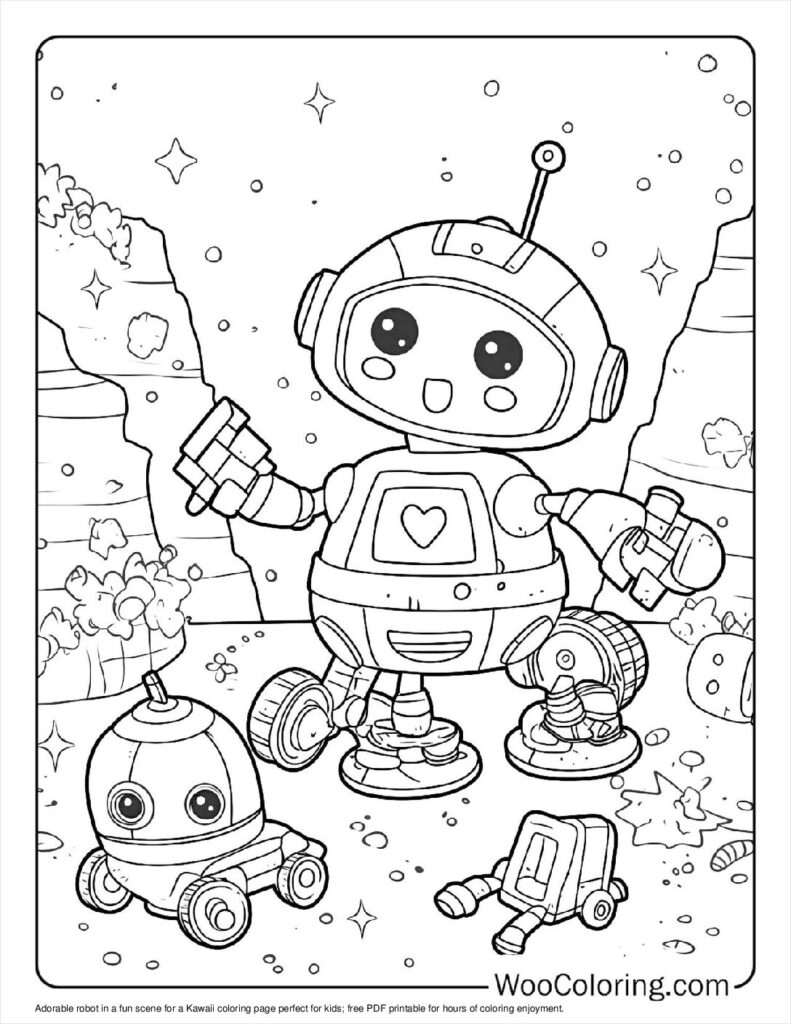 100  Kawaii coloring pages  Free PDF To Print  - 7