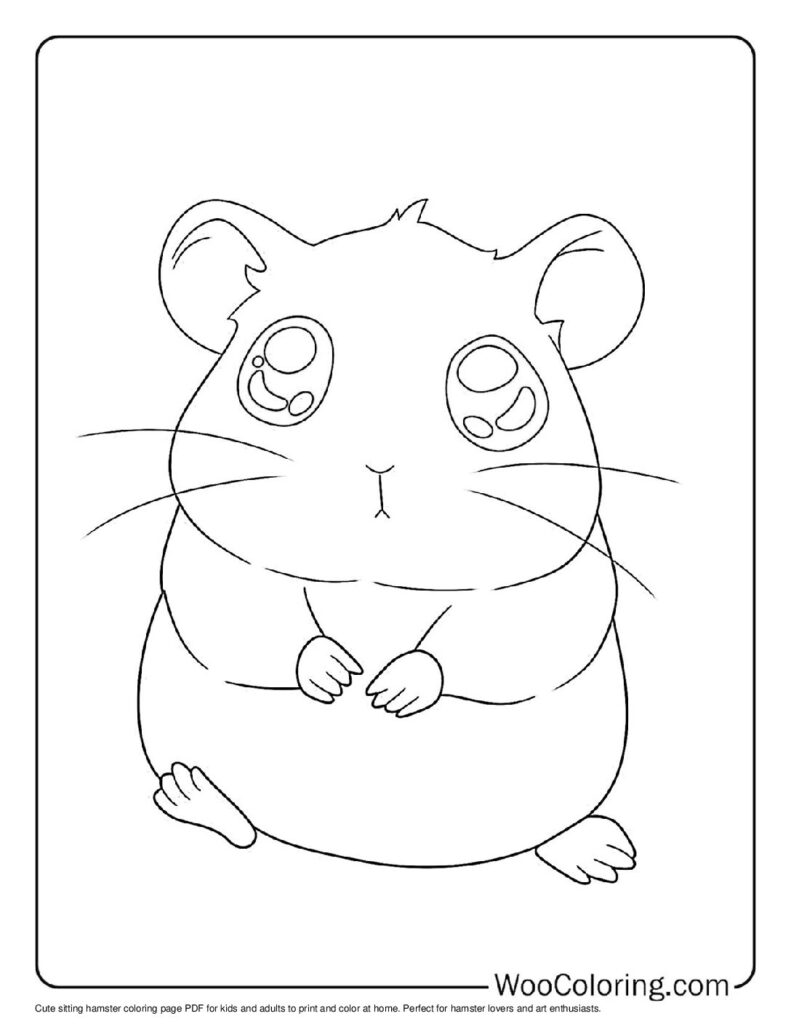100  Hamster coloring pages  Free PDF To Print  - 16