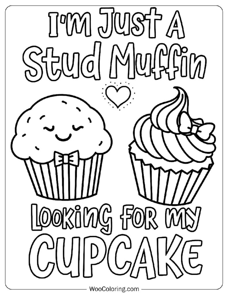 34 Cupcake Coloring Pages  Free PDF To Print  - 52