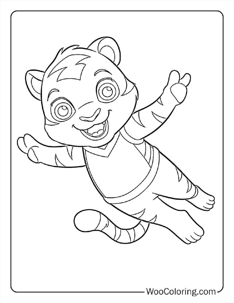 Cute Tigger and Pooh Coloring Page