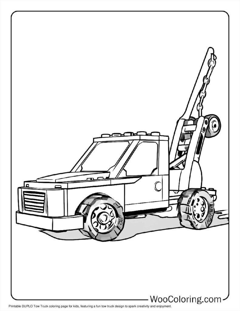 100  Tow Truck coloring pages  Free PDF To Print  - 67