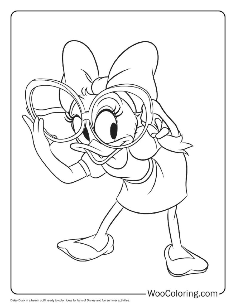 100  Daisy Duck coloring pages  Free PDF To Print  - 8