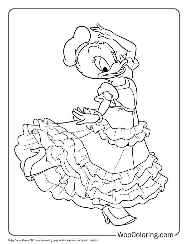 100  Daisy Duck coloring pages  Free PDF To Print  - 77