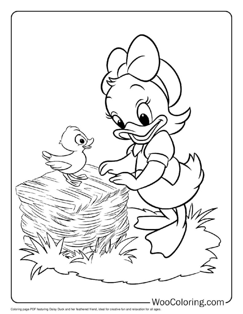 100  Daisy Duck coloring pages  Free PDF To Print  - 5
