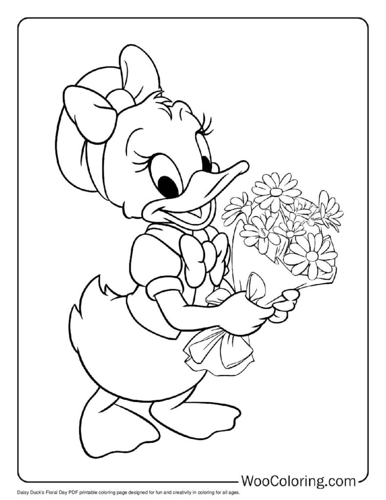 100  Daisy Duck coloring pages  Free PDF To Print  - 59