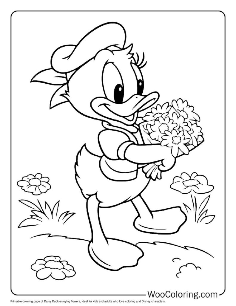 100  Daisy Duck coloring pages  Free PDF To Print  - 30