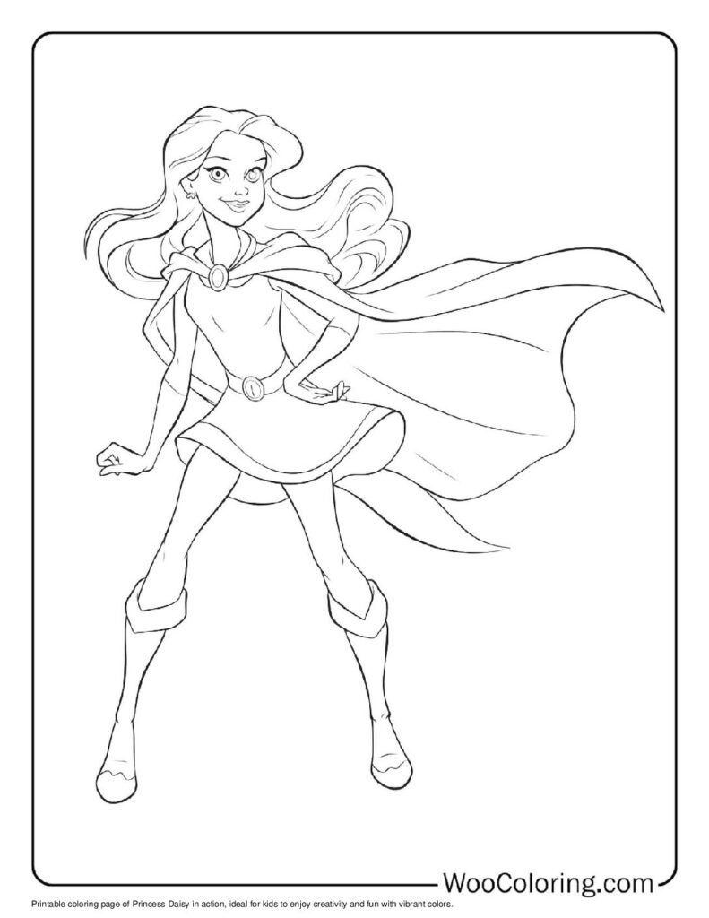 100  Princess Daisy coloring pages  Free PDF To Print  - 34