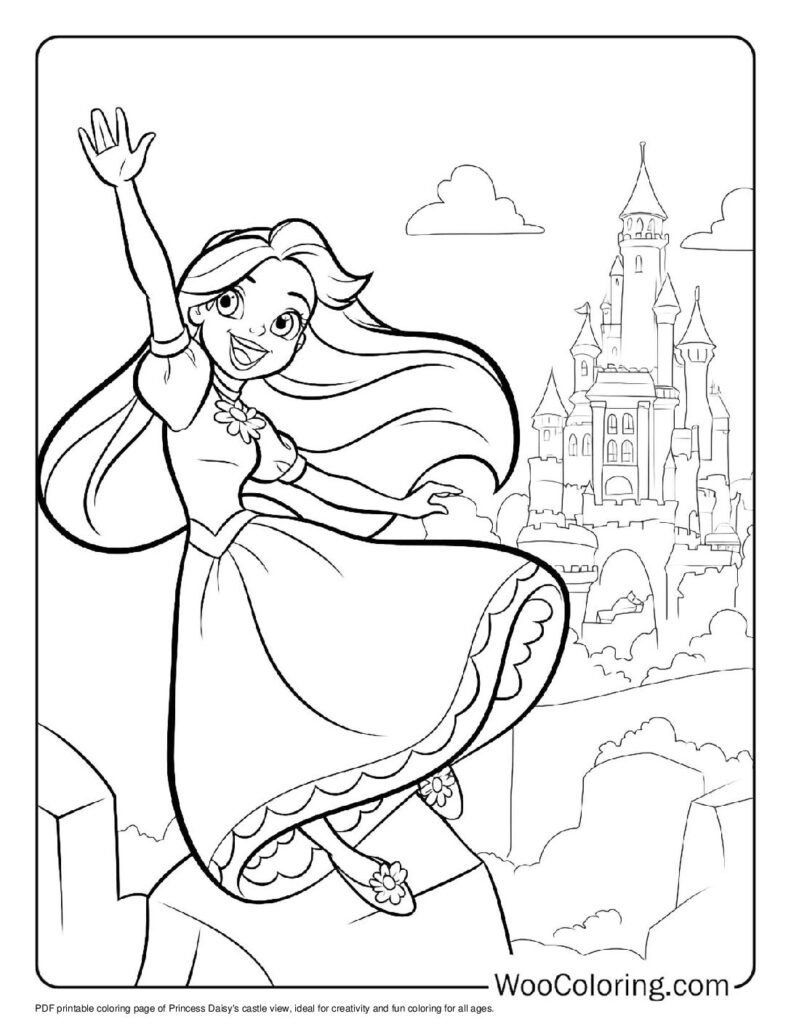 100  Princess Daisy coloring pages  Free PDF To Print  - 89