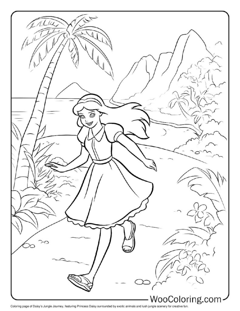 100  Princess Daisy coloring pages  Free PDF To Print  - 77