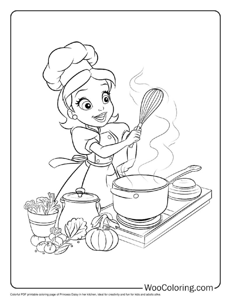 100  Princess Daisy coloring pages  Free PDF To Print  - 95