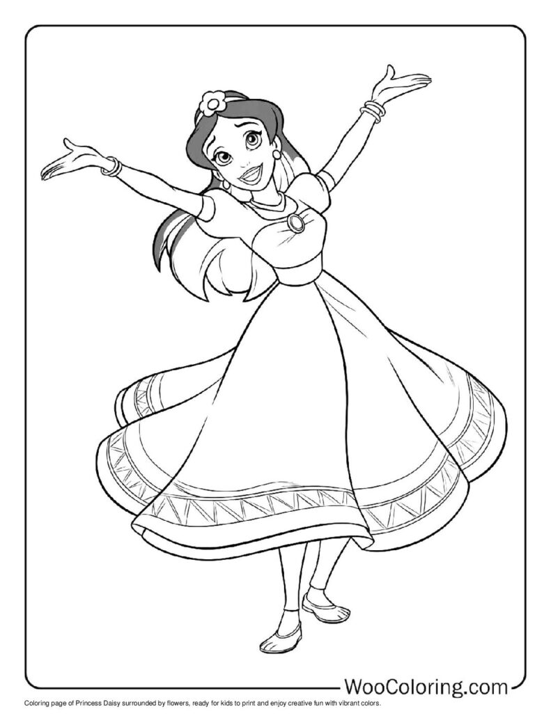 100  Princess Daisy coloring pages  Free PDF To Print  - 93
