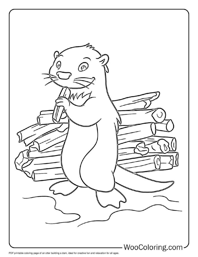 100  Otter coloring pages  Free PDF To Print  - 61