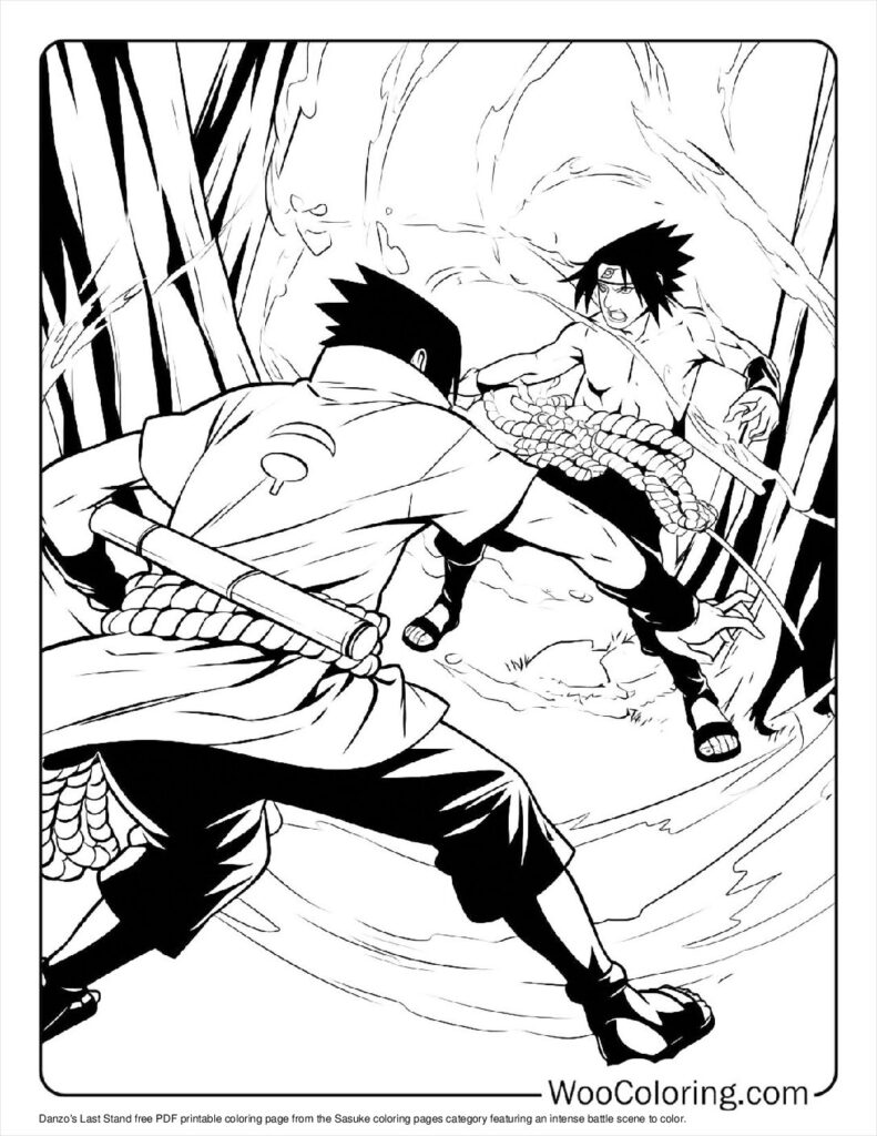 100  Sasuke coloring pages  Free PDF To Print  - 32
