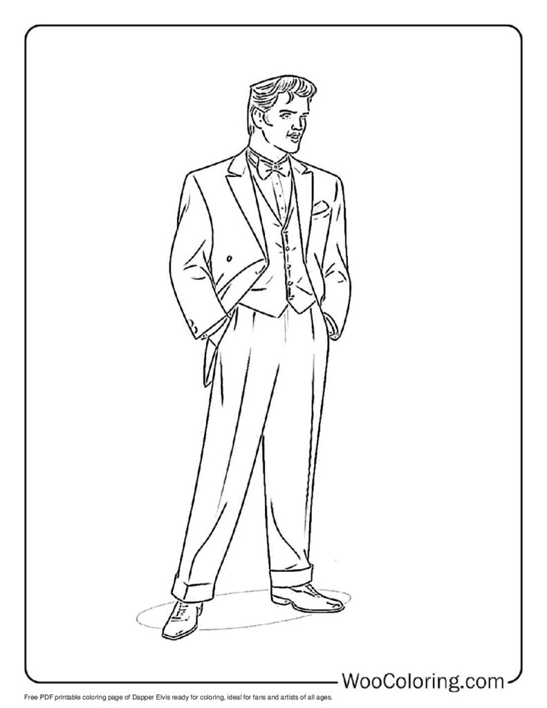 100  Elvis coloring pages  Free PDF To Print  - 1