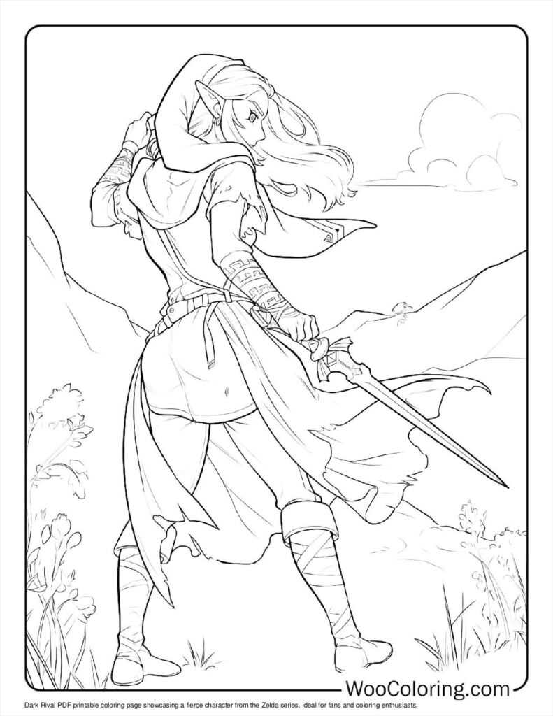 100  Zelda coloring pages  Free PDF To Print  - 18