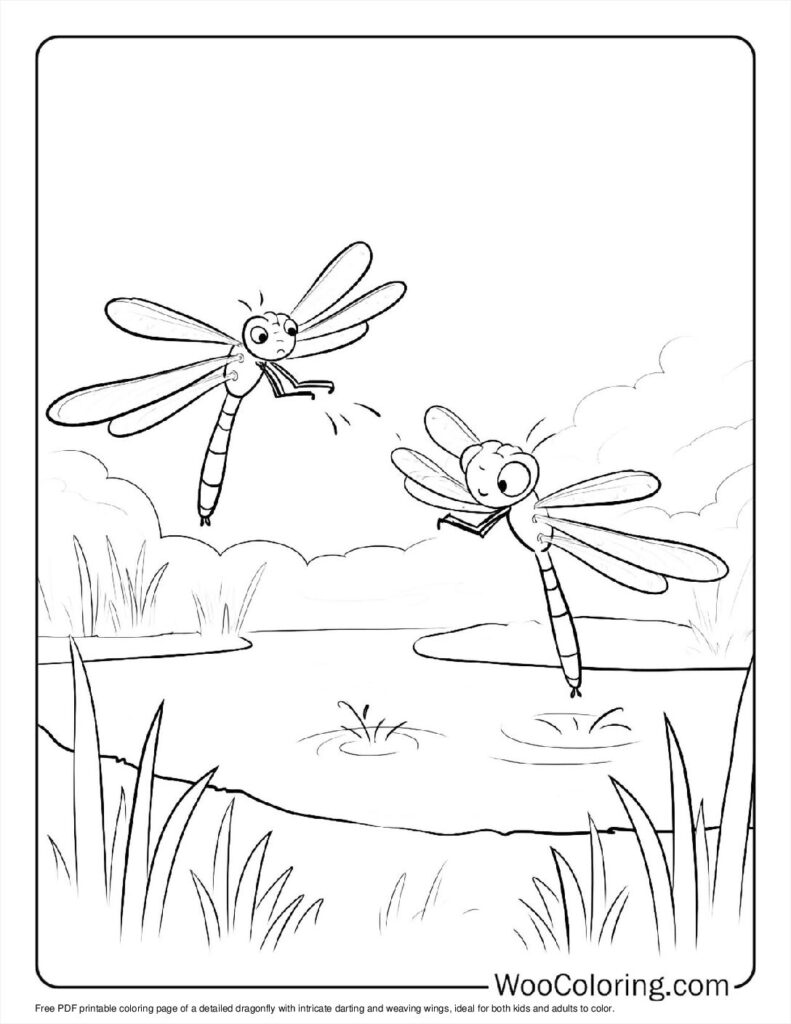 100  Dragonfly coloring pages  Free PDF To Print  - 57