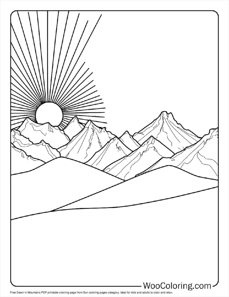 100  Sun coloring pages  Free PDF To Print  - 9