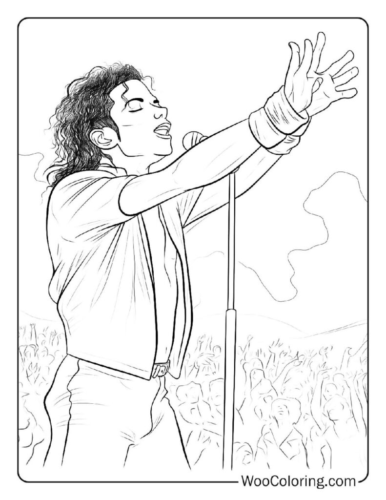 100  Michael Jackson coloring pages  Free PDF To Print  - 30