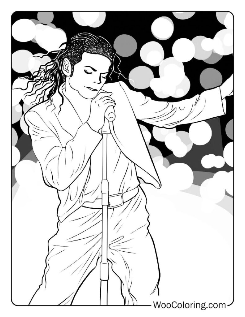 100  Michael Jackson coloring pages  Free PDF To Print  - 88