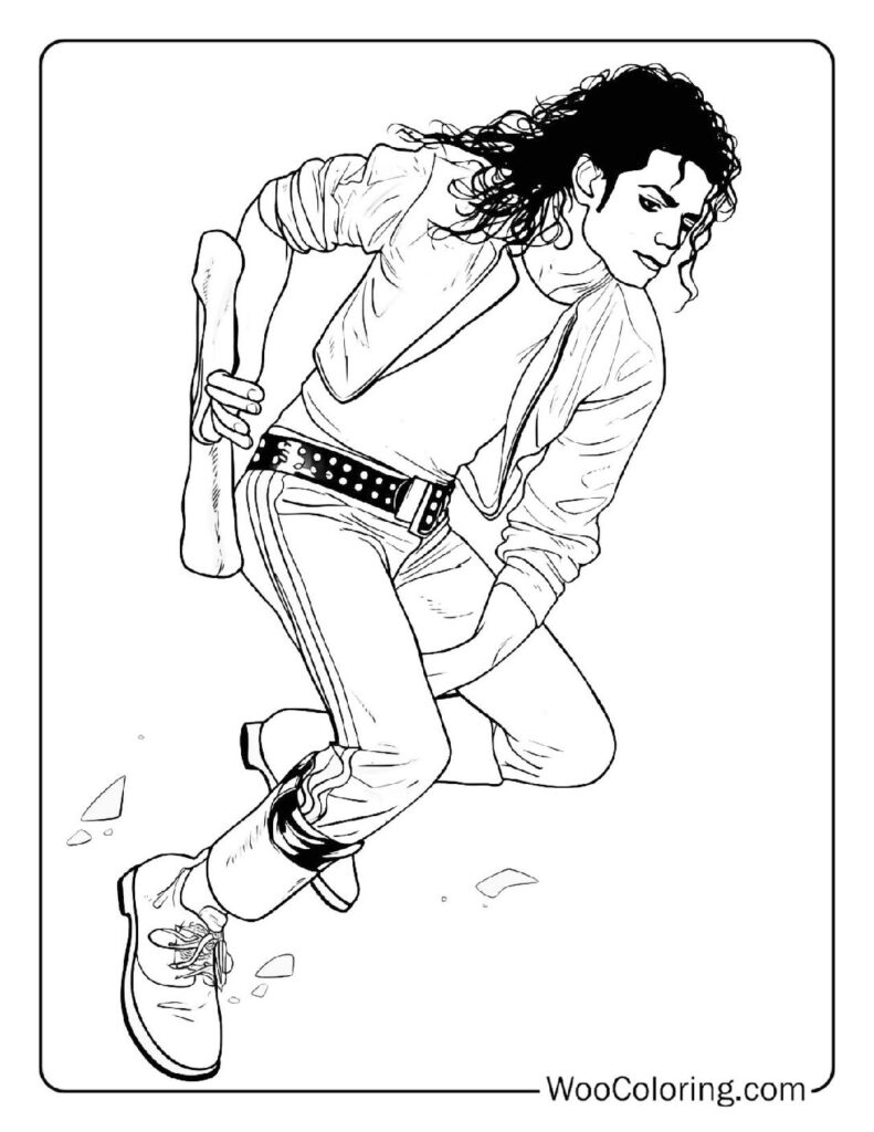 100  Michael Jackson coloring pages  Free PDF To Print  - 69