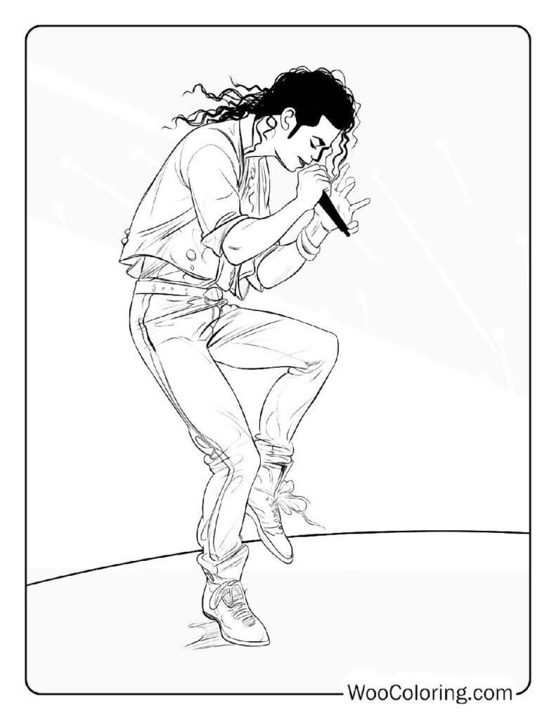 100  Michael Jackson coloring pages  Free PDF To Print  - 63