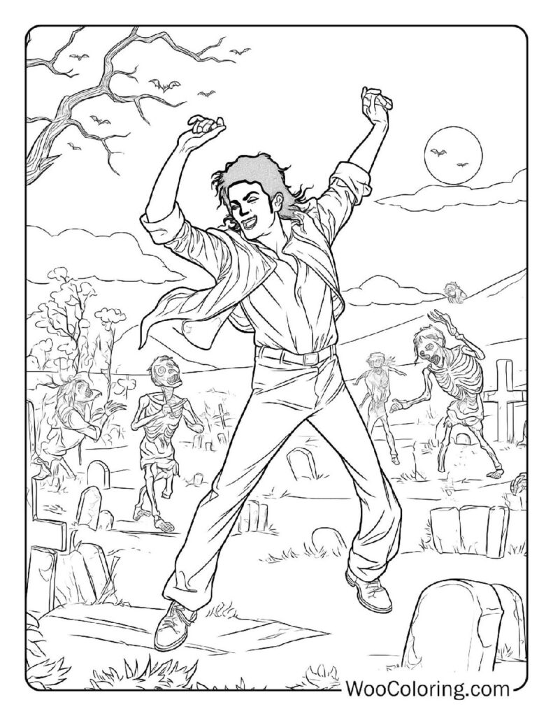100  Michael Jackson coloring pages  Free PDF To Print  - 77