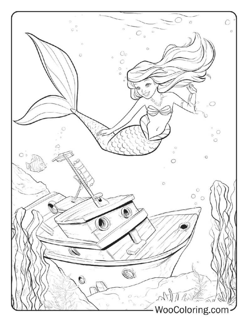 100  Mermaid coloring pages  Free PDF To Print  - 2