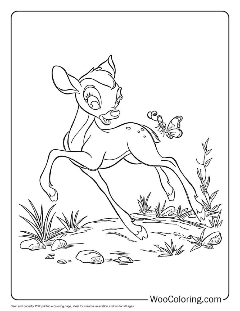 100  Deer coloring pages  Free PDF To Print  - 35