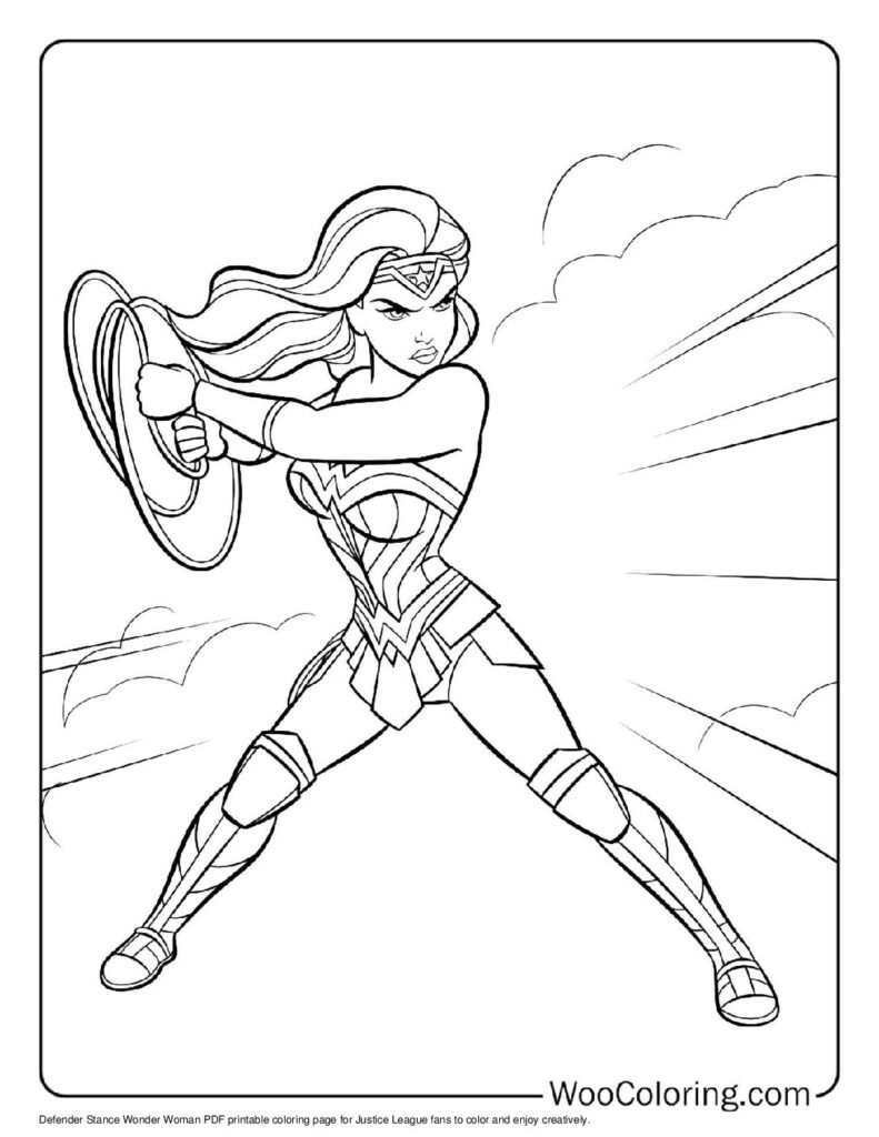 Defender Stance Wonder Woman