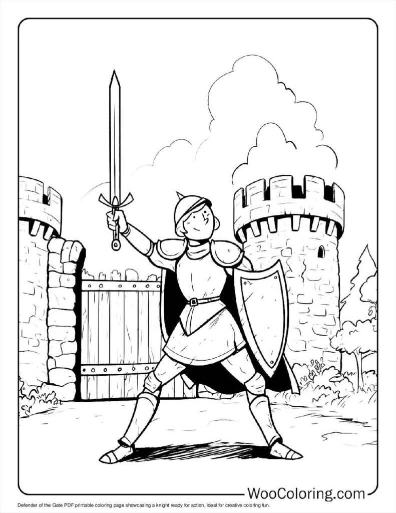 100  Knight coloring pages  Free PDF To Print  - 60