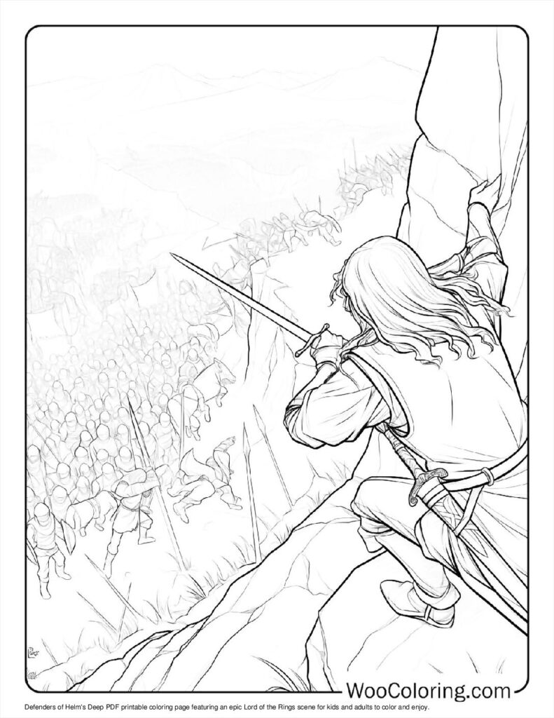 100  Lord Of The Rings coloring pages  Free PDF To Print  - 44