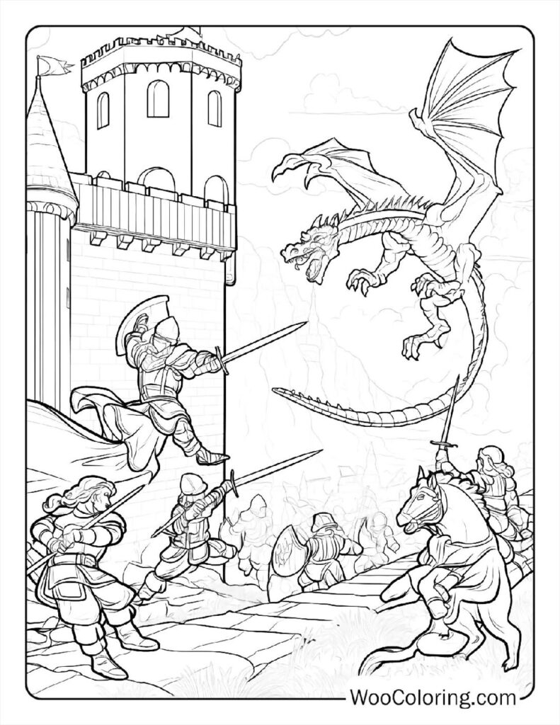 100 Dungeons Dragons coloring pages Free PDF To Print - 12