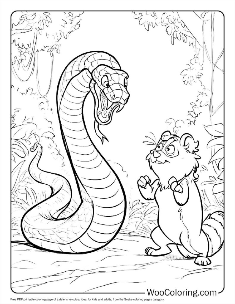 Defensive cobra For Kids