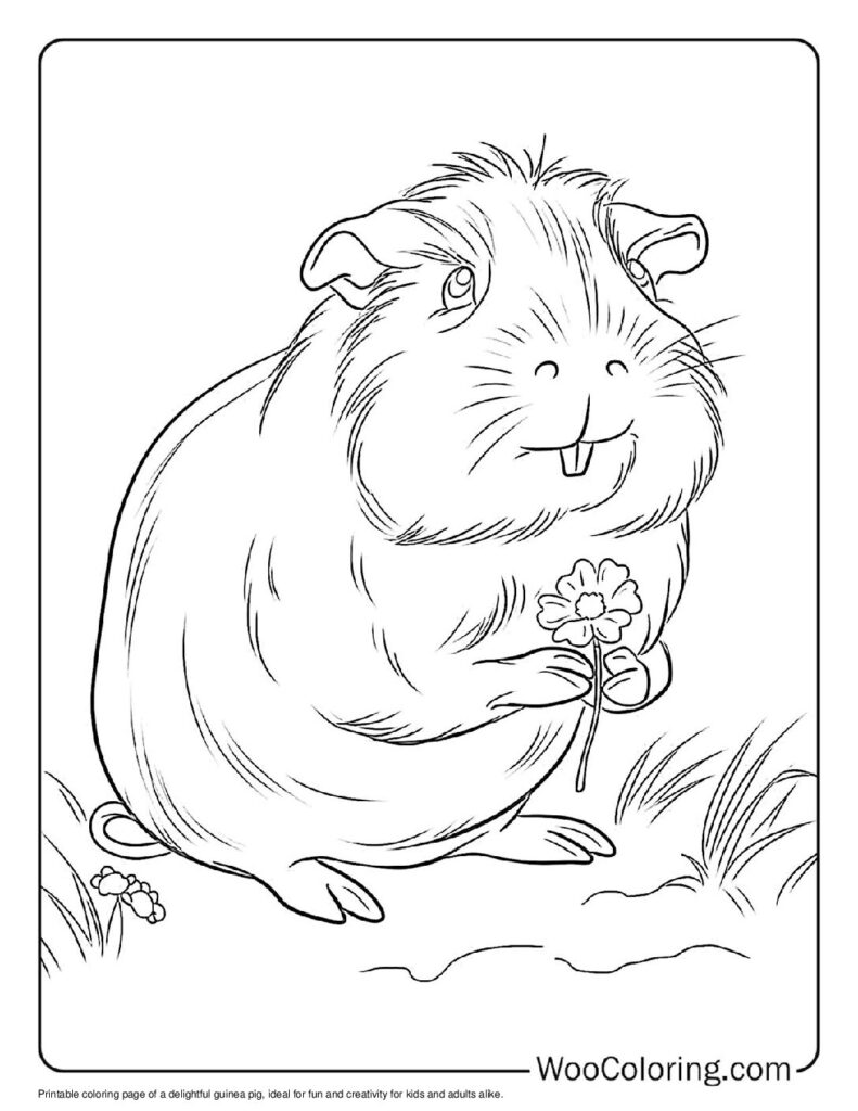 100 Guinea Pig coloring pages Free PDF To Print - 26