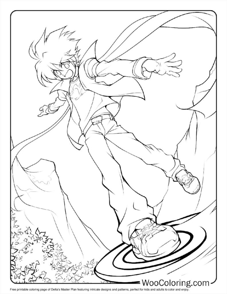 Delta's Master Plan Coloring Page For Kids