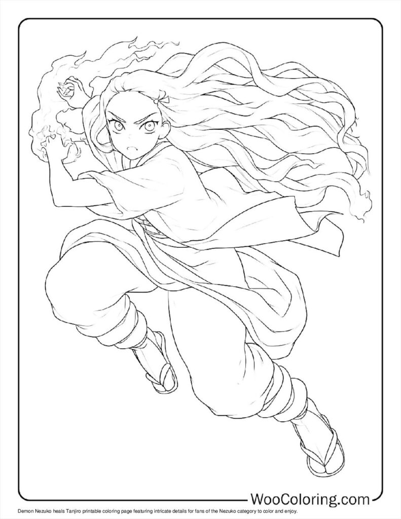 100  Nezuko coloring pages  Free PDF To Print  - 5