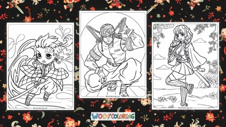 100  Demon Slayer coloring pages  Free PDF To Print  - 20