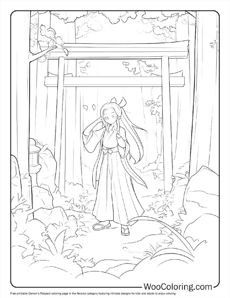 100  Nezuko coloring pages  Free PDF To Print  - 56
