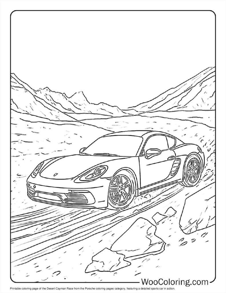 100  Porsche coloring pages  Free PDF To Print  - 59