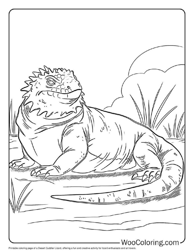 100  Lizard coloring pages  Free PDF To Print  - 65