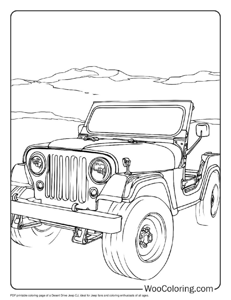 100  Jeep coloring pages  Free PDF To Print  - 75
