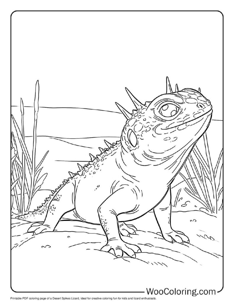 100  Lizard coloring pages  Free PDF To Print  - 45